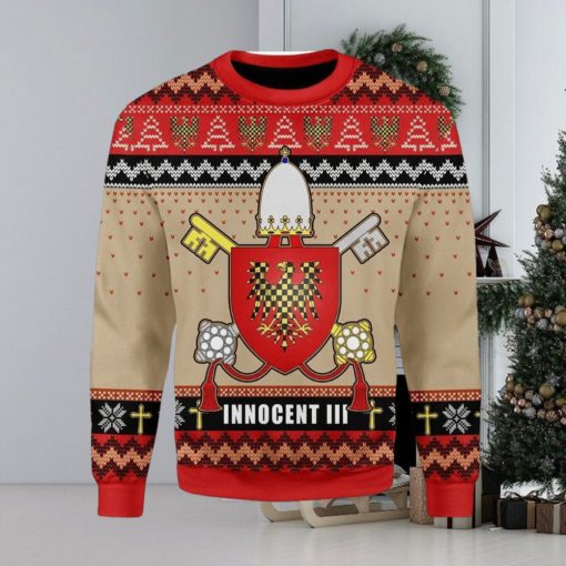 Pope Innocent Iii Coat Of Arms Ugly Christmas Sweater