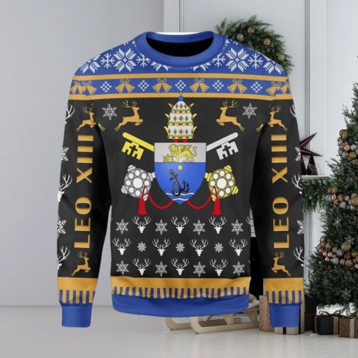 Pope Pius X Coat Of Arms Ugly Christmas Sweater