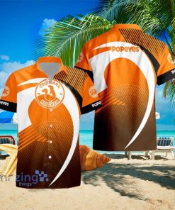 Popeyes Logo Orange Hawaiian Shirt For Men And Women hawaiian shirt