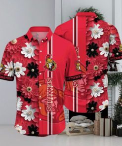 Popsicles Themed Ottawa Senators NHL Hawaiian Aloha Shirt