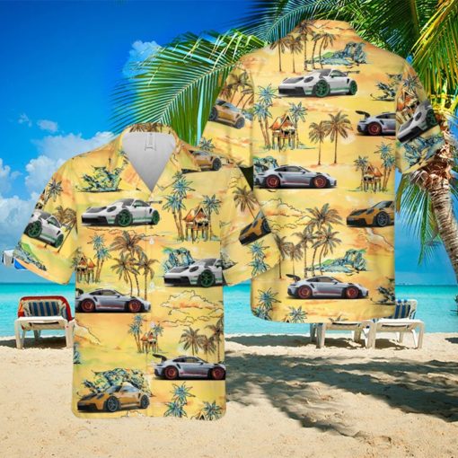 Porsche 911 GT3 RS (992) (2023) 3D Hawaiian Shirt Beach Lover Gift