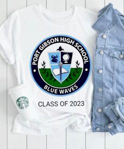 Port Gibson High School Blue Waves class of 2023 logo shirt