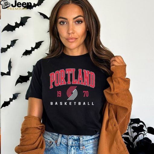 Portland Trail Blazers Basketball Heather Foul Trouble Snow Wash Raglan 1970 shirt