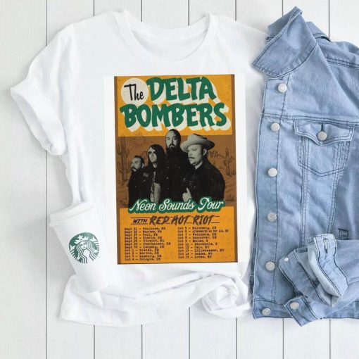 Poster the delta bombers neon sounds tour 2023 shirt