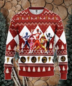 Power Ranger Red Ugly Christmas Sweater Amazing Gift Men And Women Christmas Gift