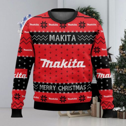 Power Tools Makita All Over Printed Ugly Christmas Sweater Trending Christmas Gift Ideas