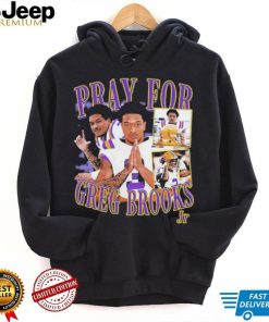 Pray for Greg Brooks picture collage shirt