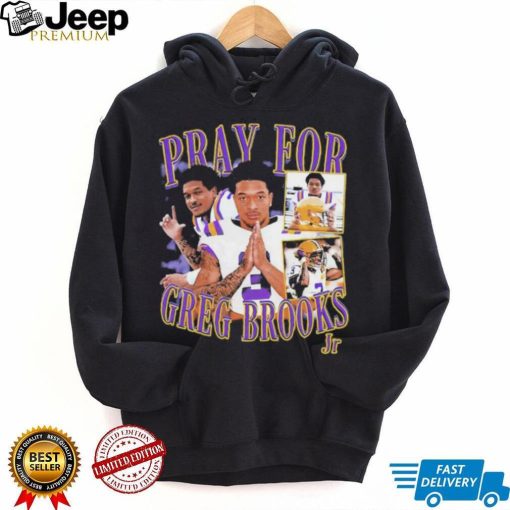 Pray for Greg Brooks picture collage shirt