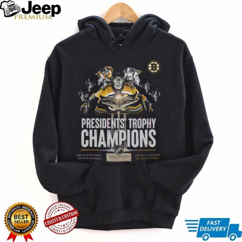 Presidents Trophy Champions NHL Boston Bruins T Shirt