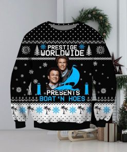 Prestige Worldwide Presents Boat’N Hoes Ugly Knitted Whiskey Christmas 3D Sweater For Men And Women