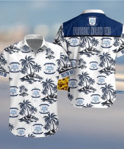 Preston North End F C Button Up Shirt Hawaiian Shirt