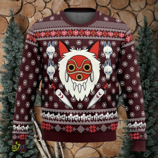 Princess Mononoke Cute Ugly Christmas Sweater Christmas Gift For Family