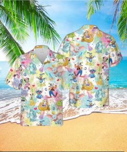 Printerval Lilo Stitch Mickey and Friends Hawaiian Shirt