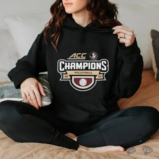 Product Florida State Seminoles 2023 Acc Women’s Volleyball Regular Season Champions Locker Room T Shirt