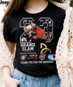 Product grand Slam Novak Djokovic Thank You For The Memories T Shirt