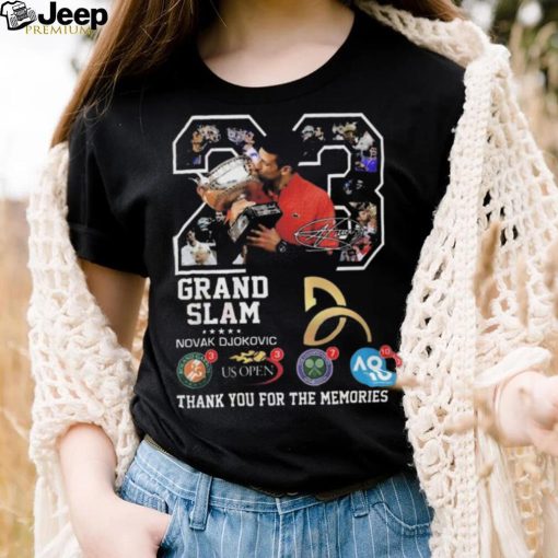 Product grand Slam Novak Djokovic Thank You For The Memories T Shirt