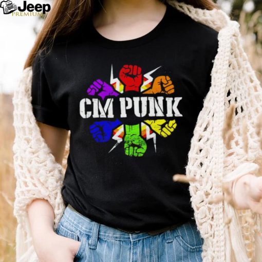 Professional Wrestler CM Punk Pride shirt