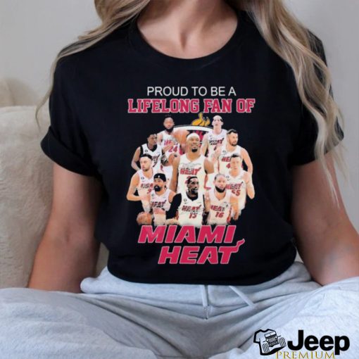 Proud To Be A Lifelong Fan Of Miami Heat 2023 Signatures Shirt