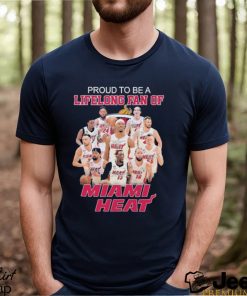 Proud to be a Lifelong fan of Miami Heat 2023 signatures shirt