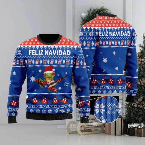 Puerto Rico Feliz Navidad Ugly Sweater Merry Christmas Puerto Rican