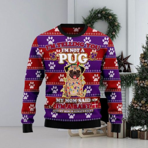 Pug Baby Ugly Christmas Sweater Gift Men Women