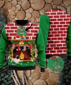 Pug Custom Ugly Sweater For Someone Who Loves Pet And Family On Christmas Time – Customize Family Names And Dog Names