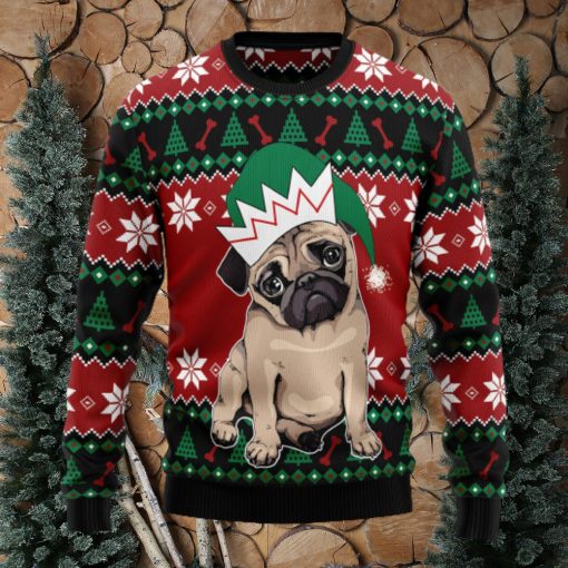 Pug Cute Ugly Christmas Sweater Thankgiving Gift Men Women