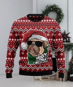 Pug Merry Ugly Christmas Sweater Gift Men Women