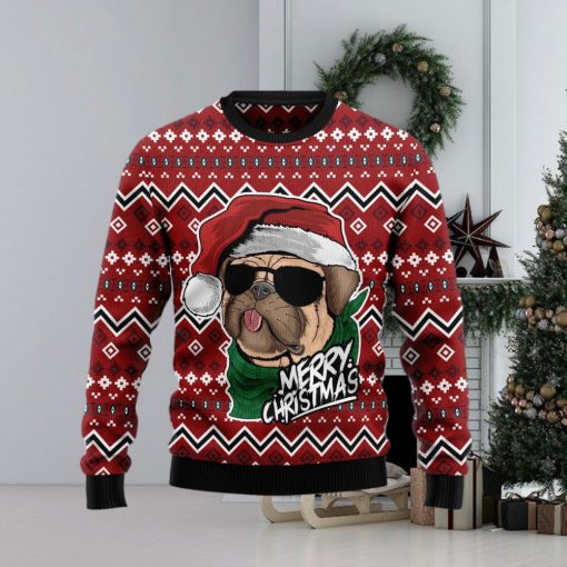 Pug Merry Ugly Christmas Sweater Gift Men Women