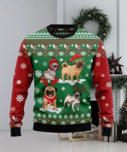 Pug Snow Day Ugly Christmas Sweater