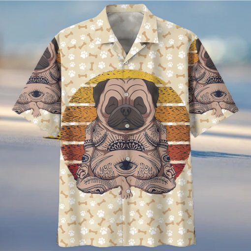 Pug Tan Nice Design Unisex Hawaiian Shirt