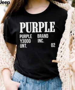 Pupple purple brand y3000 inc unt 02 text 2023 shirt