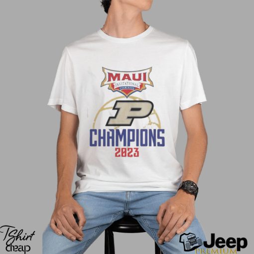 Purdue Basketball Maui Invitational Champions 2023 Logo Shirt