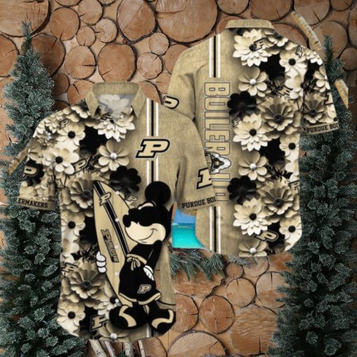 Purdue Boilermakers Hawaiian Shirt Mickey Love Surfing Trending Summer Gift