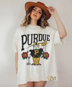 Purdue Boilermakers Homefield 1967 Rose Bowl Ringer Mascot T shirt