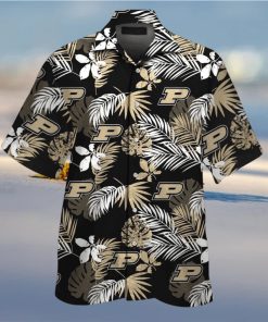 Purdue Boilermakers Short Sleeve Button Up Tropical Hawaiian Shirt VER025