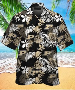 Purdue Boilermakers Short Sleeve Button Up Tropical Hawaiian Shirt