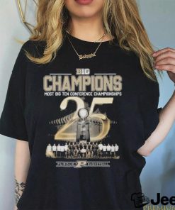 Purdue boilermakers big champions most big ten conference championships shirt