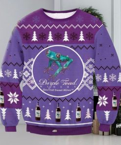 Purple Toad Winery Ugly Christmas Sweater, Gift for Christmas Holiday