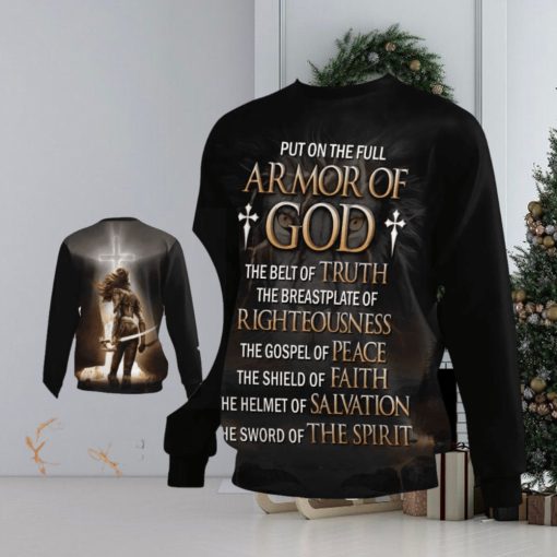 Put On The Full Armor Of GOD Ugly Christmas Sweater