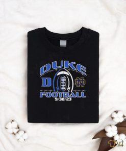 Top duke Blue Devils vs. Notre Dame Fighting Irish Blue 84 Unisex 2023 Football Matchup T Shirt