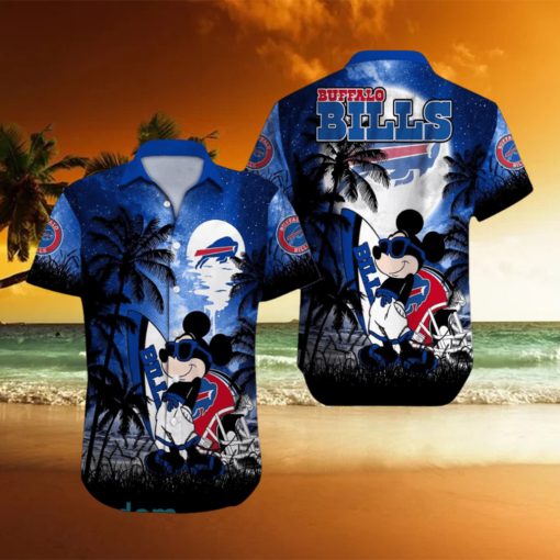Buffalo Bills NFL Team Logo Baby Yoda Hawaiian Shirt