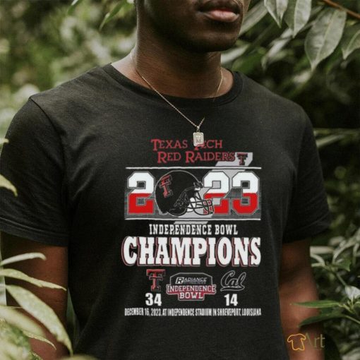 Quality 2023 Independence Bowl Champions Red Raiders 34 14 Cal Shirt