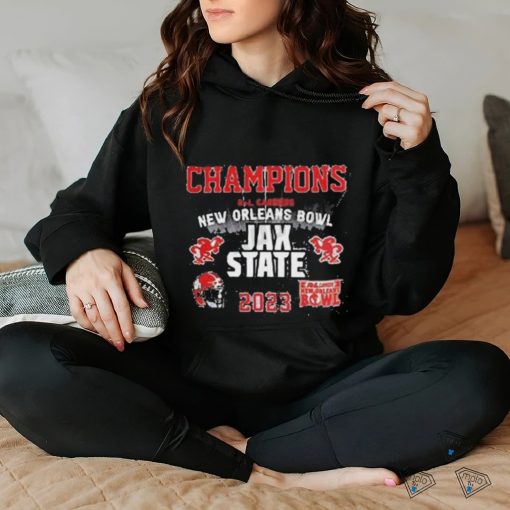 Quality Jacksonville State Gamecocks 2023 R+L Carriers New Orleans Bowl Champions Unisex T Shirt