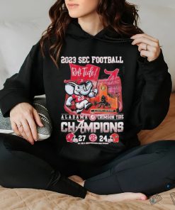 Quality SEC Football 2023 Roll Tide Alabama Crimson Tide Champions 27 24 Georgia Bulldogs Unisex T Shirt