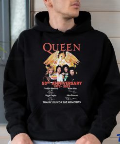 Queen 53Rd Anniversary 1970 2023 Thank You for the memories signatures shirt