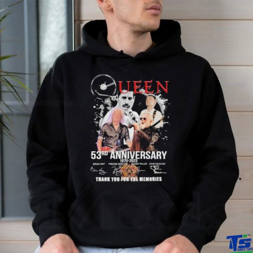 Queen 53rd Anniversary 1970 2023 signatures shirt