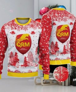 Quevilly Rouen Metropole Big Logo Pine Trees Big Fans Gift Christmas Sweater For Men And Women