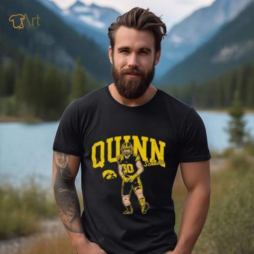 Quinn Schulte 30 Iowa Hawkeyes caricature shirt