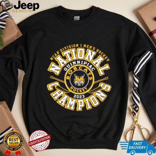 Quinnipiac Bobcats 2023 NCAA Men’s Ice Hockey National Champions Top Rung shirt